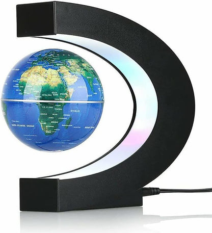 Magnetic Levitation Globe with LED Light, Cool Gadgets Floating Lamp Globe Decor, Cool Gifts for Men/Father/Husband/Boyfriend/Kids/Boss, Great Technology Graduation Gifts Valentine'S Day Gift